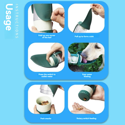 Dual-purpose leaf kettle for pets